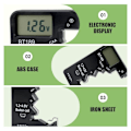 Miniatyrbillede 3 af 5: Mini Digital Batteritester, ABS Universal Batteritester med High Definition LCD-display til typer D CAA N LR44 9V 6F22