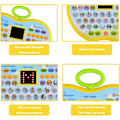 Miniatyrbillede 5 af 6: Multifunktionel indlærings-tablet til småbørn - Perfekt pædagogisk gave Yellow