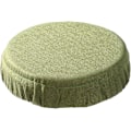 Miniatyrbild 7 av 7: Hopfällbar pallkudde Sittdyna för stol Teleskopisk pallkudde Inomhus Utomhus Stadion Pallöverdrag Rund för ryggsäckssovrum Green Imitate linen