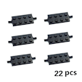 Pikkukuva 1 / 4: 48 kpl Moc Tiilet Kaupunki Pyöräsarja Tekniset Osat Luovat Rakennuspalikat Auto Kuorma-auto Ajoneuvon Pyörät Rengas Akseli Tarvikkeet Lelut Lapsille 22 pcs
