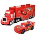Miniatyrbillede 1 af 5: Film Biler 2 3 Karakterer Lyn McQueen & The King & Chick Hicks & Mack Truck Onkel Metal Die-cast Legetøjsbiler Vehical Model kompatibel med Børn Bir Mcqueen