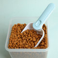 Miniatyrbilde 5 av 5: Scoop-sett (2-pakning), kjæledyrmatskuffe, multifunksjonell skje, 100 g kjæledyrmatmåleskje, melskje, kompostskuffe (hvit+brun)