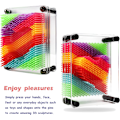 Miniatyrbilde 3 av 5: 3D Pin Art-leketøy, lite format 3,7\" x 5\" plastplate - Unik regnbue-design gave til barn og voksne (liten)