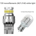 Pikkukuva 2 / 5: Auton T20 7440 W21w Led Canbus -peruutusvalot W21/5w 7443 Led -polttimo Jarruvilkut 6500k Sup
