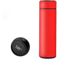 Miniatyrbilde 1 av 5: Intelligent Temperatur Display Vakuumisolerte Vannflaske, lekkasjesikker, rustfritt stål Kaffe Termos, hold kald 500ml varm (rød) Red