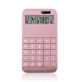 Miniatyrbillede 1 af 8: Kontor lommeregner, 12-cifret stort LCD-display solbatteri standard skrivebords lommeregner pink
