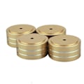 Miniatyrbillede 5 af 5: 4 stk. 40x20mm aluminium Hifi forstærker højttaler isoleringsstativ pladespiller Dac fødder pad (guld)