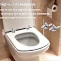 Pikkukuva 4 / 5: WC-istuimen saranoiden korjaussarja sinkkiseosta, WC-istuimen saranat puu-, hartsi- ja MDF-WC-istuimiin