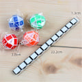 Miniatyrbild 2 av 2: 24 Block Fidget Snake Cube, Mini Snake Ruler Twist Puzzle Toys för Barnkalas Presentrekvisita, Fidget Sensoriska Leksaker White - 12Pcs
