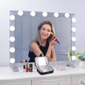 Miniatyrbillede 3 af 7: Makeup spejl med belysning 2-14 dæmpbare LED-lys, 3 farvetilstande (kun lys, intet spejl) - WELLNG 14 lights