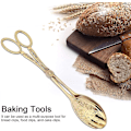 Miniatyrbild 2 av 5: Metallkök Tång, Matlagningstång Grill Tång Buffé Servering Salladstång Socker Tång Guld Mat Tång För Servering Matlagning Buffé Sallad Isbit(2st