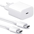 Miniatyrbild 1 av 2: Laddare för Samsung - Snabbladdare 25W USB-C - Adapter+Kabel 2m Vit 1-Pack Samsung 25W