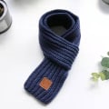 Miniatyrbilde 5 av 5: Sinknap Barn Vinter Skjerf Tykk Ensfarget Strikket Myk Høy Elastisk Hold Varme Gutter Og Jenter Lett Hals Wrap For Daglig Bruk One Size Red
