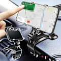 Miniatyrbillede 2 af 5: Universal Dashboard Biltelefonholder Nemt Klipsmontering Stativ Gps Display Beslag Mobilholder Bil Interiør Tilbehør Justerbar| |