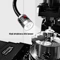 Miniatyrbillede 5 af 5: Justerbar LED-arbejdslampe i aluminiumlegering med magnetfod, LED-maskinarbejdslampe 360 roterbar med afbryder, til CNC-værktøjsmaskine, 9w 220v - - - -