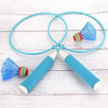 Miniatyrbild 2 av 5: Badmintonracket Badminton träningsverktyg Utomhussporter Leksak set för barn (2 racket, 2 badmintonbollar), Blå