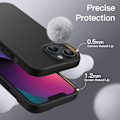 Pikkukuva 3 / 5: iPhone 13 Mattamusta silikonikuori