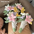 Miniatyrbilde 4 av 5: Plush Blomster Kosedyr Bukett Dukke Tegneserie Fylt Pute Bursdag Graduation Day Gave