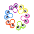 Pikkukuva 3 / 4: Sormilelu, opettavainen älykäs sormilelu, suuret silmät, sormirengas, nuket, hauska sormipelilelu lapsille, lahja, juhlasuosio Random Color 20pcs