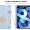 Pikkukuva 3 / 5: iMieet iPad Air 5. sukupolven kotelo 2022/iPad Air 4. sukupolven kotelo 2020 10,9 tuumaa kynätelineellä [Tukee Touch ID:tä ja iPad 2. sukupolvea, taivaansininen