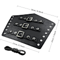 Miniatyrbillede 5 af 6: Middelalderlige PU læder spænde armbeskyttere, ridder LARP retro renæssance armbeskyttere, one size one pair Black