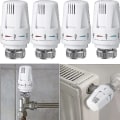 Miniatyrbillede 1 af 5: 4x Termostatisk Hoved Radiator Controller Termostatisk Hoved Varmeventil M30 X 1.5 4PCS