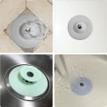 Miniatyrbilde 2 av 3: Badekar med hårstopper / plugg / diskplugg hvit