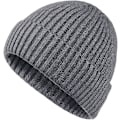 Miniatyrbillede 1 af 5: Vinterhatte til mænd Uldstrikkede Slouchy Beanie-hatte Varme Baggy Skull Cap Dark Gray
