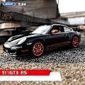 Miniatyrbillede 1 af 5: Welly 1:24 Porsche 911 Gt3 Rs Blå Bil Legering Bil Model Simulering Bil Dekoration Samling Gave Legetøj Døbt Model Dreng Legetøj 911 GT3 RS2