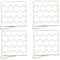 Miniatyrbillede 1 af 5: Hyldedeler Skab Organisationssystem Hvid 4-stk Multifunktionel