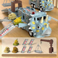 Miniatyrbild 2 av 5: Leksaksbilar för småbarn Dinosaurieleksaker för 1 2 3 4 5 6 7 år gamla pojkleksaker, 9-i-1 friktionsdriven leksaksbil i transportleksak Lastbilar för pojkar och flickor Barn Ag Navy Tyrannosaurus re*