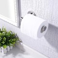 Miniatyrbillede 4 af 6: Toiletpapirholder til vægmontering, toiletrulleholder i rustfrit stål, moderne, L4G-9904 (poleret, krom)