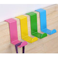 Miniatyrbillede 3 af 5: Over The Door Cubical Wall Panel Utility Rack Hanger Hook Metal Partition Storage Organizer Set For Coat Clothes,towel,wreath,key,garage,kitchen,bathr