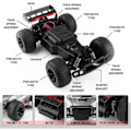 Pikkukuva 3 / 4: Kauko-ohjattava auto - 2,4 GHz:n suurnopeuksinen Big Feet Rc -autot