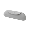 Miniatyrbillede 1 af 8: Silikonebørsteopbevaring Magnetisk Snap Lock Børsteholder Makeup Børsteopbevaring Kosmetisk Opbevaringspose Kosmetisk Børsteopbevaring Rejse Grey