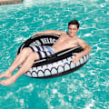 Miniatyrbillede 3 af 4: Oppustelig Badering Donut Gummiring Flydende Dæk Strand Pool Legetøj til Børn og Voksne 90# with handle