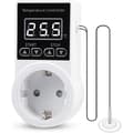 Digital termostat temperaturkontrol stikdåse, varmetermostat med NTC probe