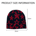 Miniatyrbilde 2 av 5: Y2k strikkede lue i ull med stjerne jacquard, 2000-talls søt lue for menn og kvinner, unisex lue for ski, sykling og utendørsaktiviteter style 2