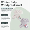 Miniatyrbillede 3 af 5: Halsvarmer til drenge og piger - varm vinter- og efterårsscarf til børn