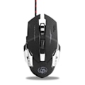 Miniatyrbillede 2 af 4: USB LED Optisk Kablet Mus - Stille Klik - 2400DPI (Sort)