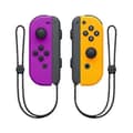 Joycon Trådlös Handkontroll för Nintendo Switch, Stöder Väckningsfunktion, Vänster Höger Fjärrkontroll med Handledsrem lila orange purple orange