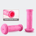 Miniatyrbilde 5 av 7: 2 par sykkelstyrehåndtak Scooterhåndtak Sklisikre gummipaddesvampgrep for BMX/MTB/gutter og jenter barnescootere (rosa)