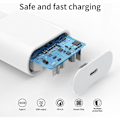Miniatyrbillede 3 af 5: 20w 2-pak Usb C Hurtigoplader, Usbc Stik Type C Væg AC Strømadapter