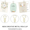 Miniatyrbild 7 av 7: Pennhållare Clips - 20-pack Multifunktionella rostfria pennklämmor, pennhållare clips för anteckningsböcker, bokmärken bärbar pennklämma loop, för papper