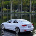 Miniatyrbild 4 av 5: 1:32 Tesla Model X Model 3 Model S Model Y Legering Bilmodell Diecasts Leksaksbil Ljud Och Ljus Barnleksaker För Barnpresenter Pojk Leksak Model X White
