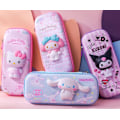 Miniatyrbillede 1 af 4: PU Dobbelt Lag Stor Kapacitet Blyantsæske Skole Blyanter Taske Pung Pen Etui Tilbehør Stationery Hello Kitty