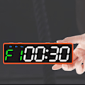 Miniatyrbilde 2 av 5: LED Treningstimer for Treningsstudio - Intervalltimer, Nedtelling, Stoppklokke Black