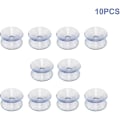 Miniatyrbillede 4 af 4: Dobbeltsidede sugekopper, der er kompatible med glasbordplader, 10 stk. krogfri sugekopper til multifunktionelle dobbeltsidede skridsikre glas-spejle (20 mm)