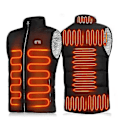 Miniatyrbilde 1 av 5: Oppvarmet Vest Menn Kvinner Usb Oppvarmet Jakke Oppvarming Termisk Klesplagg Veldig Fin Gave Veldig Fin Gave Black 2XL