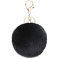 Miniatyrbillede 1 af 7: Fluffy nøglering blød plys charme ring nøglering imiteret pels bolde taske vedhæng nøglering dekoration